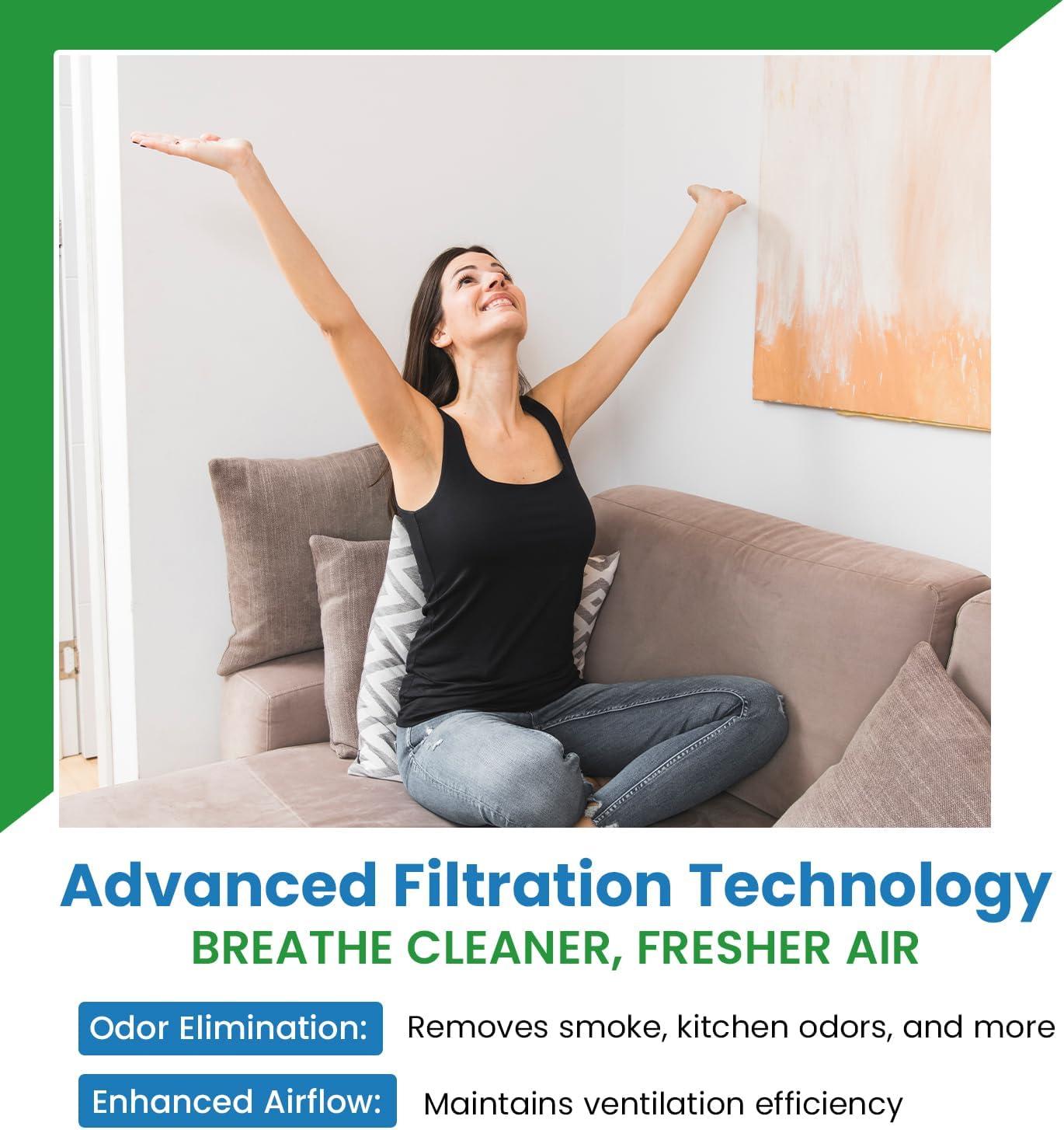 Replacement Carbon Filters Compatible With Broan: 99010308 BPSF30 QS WS GE: WB02X10707 (2-Pack)