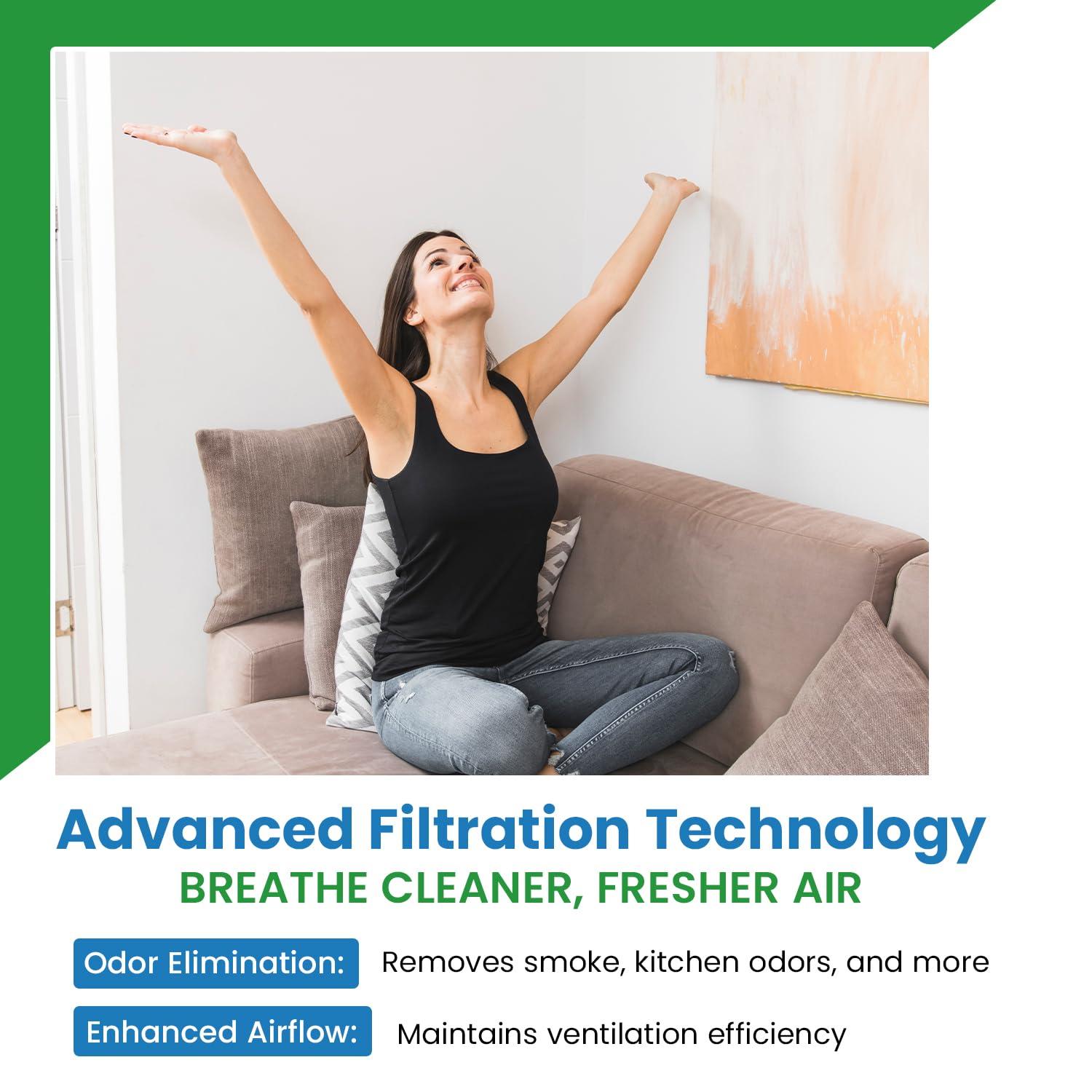 Replacement Carbon Filters Compatible With Broan: 99010308 BPSF30 QS WS GE: WB02X10707 (2-Pack)