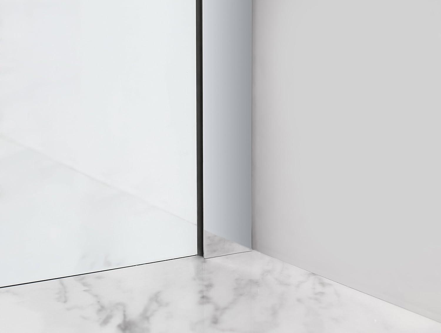 Coraline XL 44" - 48" W x 36" D x 80" H Frameless Rectangle Sliding Shower Enclosure