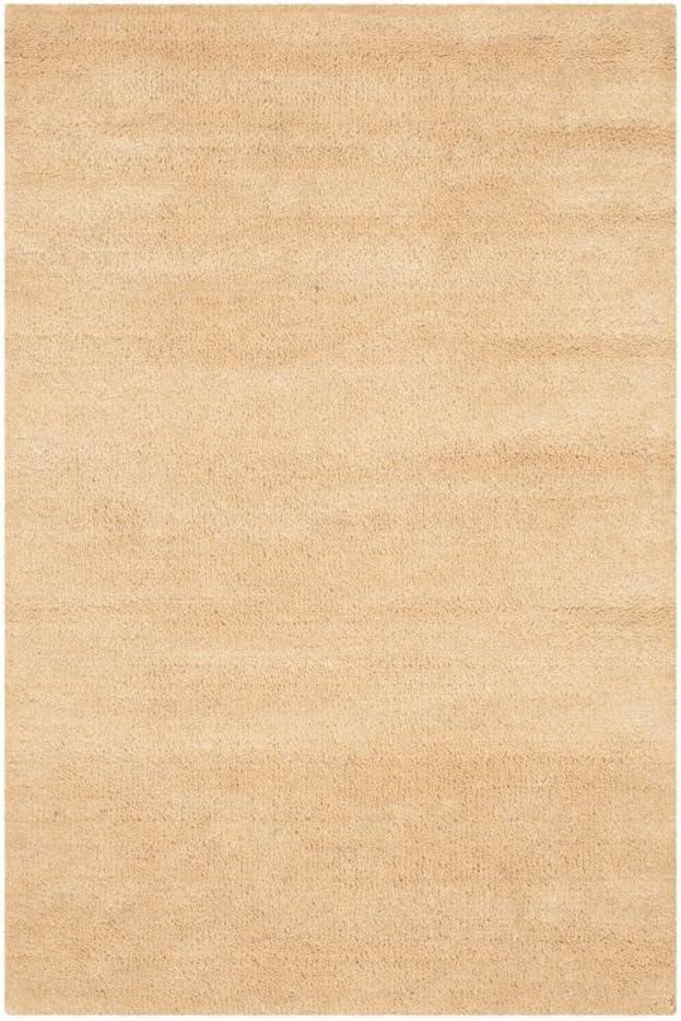 Beige Hand Tufted Wool Area Rug 2' x 3'