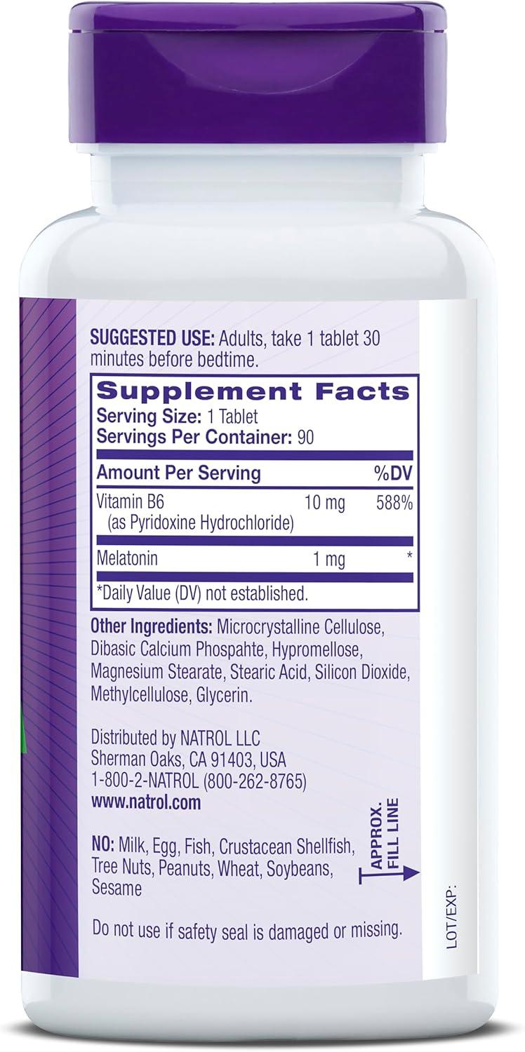 Natrol Dietary Supplements Melatonin Time Release 1 mg Tablet 90ct.