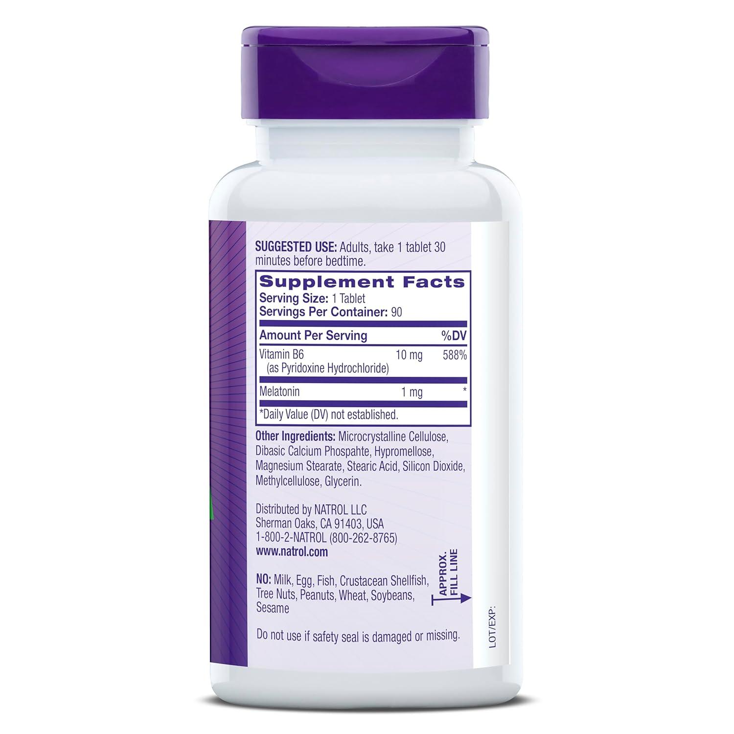 Natrol Dietary Supplements Melatonin Time Release 1 mg Tablet 90ct.