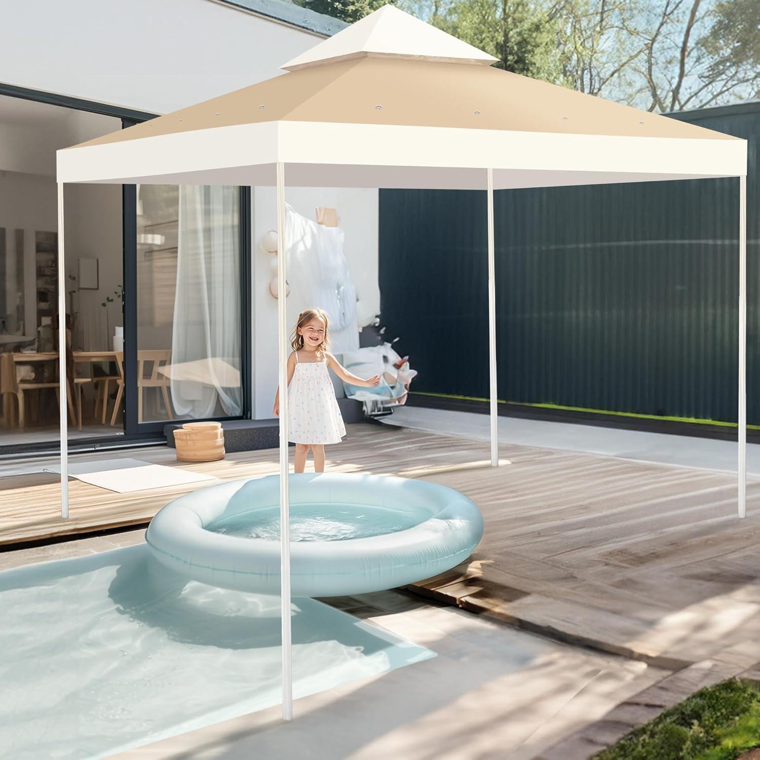 Yescom 2-Tier Gazebo Top Replacement UV30+ for Dual Tier Gazebo Frames Outdoor Patio Canopy Cover | Wayfair