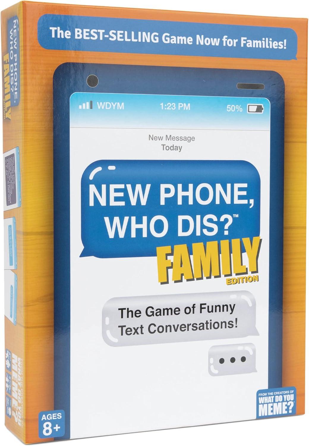New Phone, Who Dis? Family Edition - The Text Message Family Game - by What Do You Meme? Family