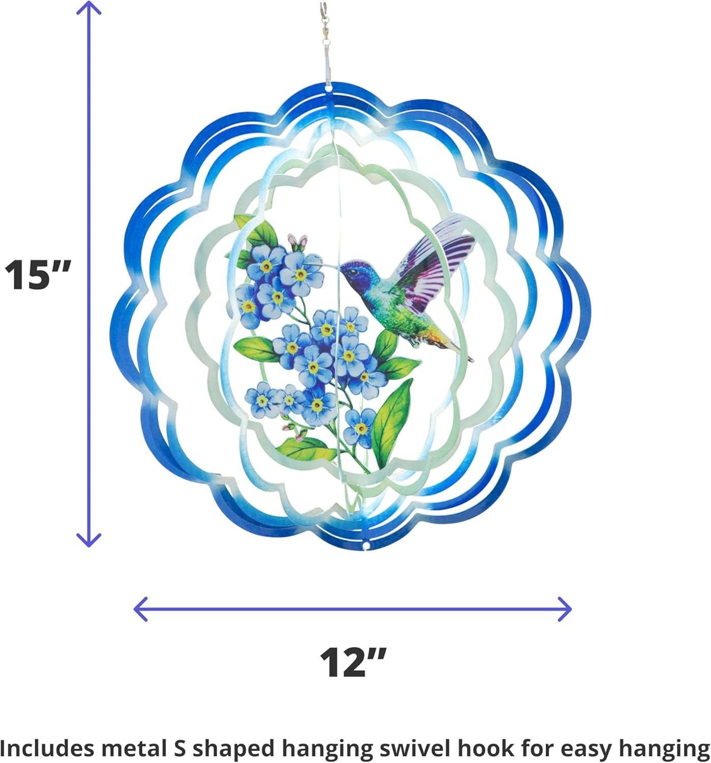 VP Home Lotus Teardrop Kinetic 3D Metal Outdoor Garden Decor Wind