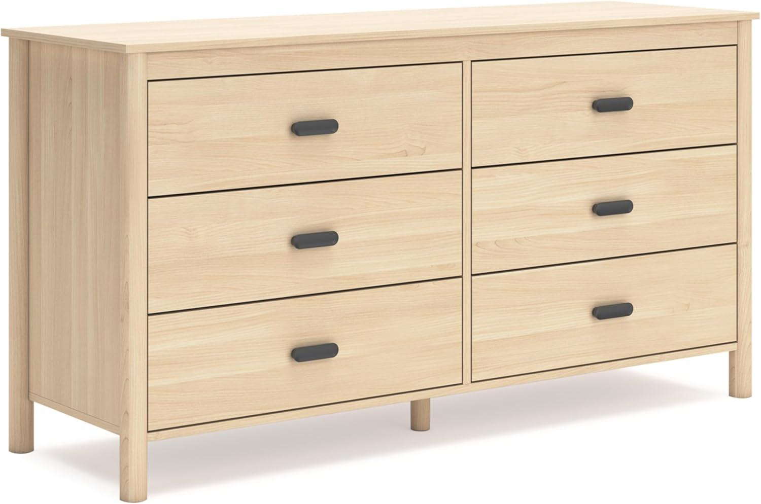 Signature Design by Ashley Cabinella Six Drawer Dresser, Tan