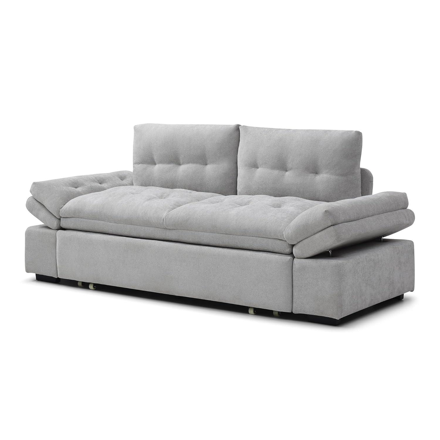 Latitude Run® Munos Full Size Convertible Sleeper Sofa, 77" Pull Out Sofa Bed