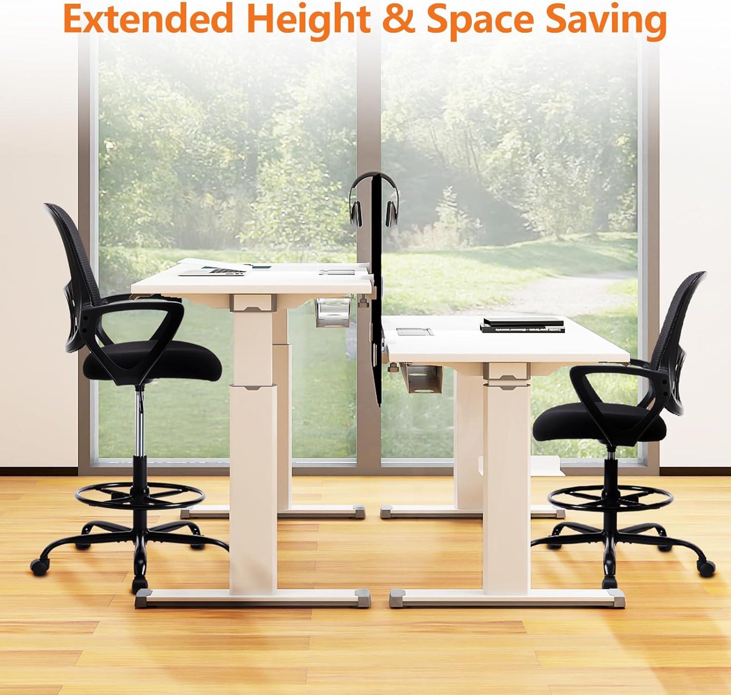 GeeHome Sweetcrispy Ergonomic Drafting Chair Tall Standing Desk Office Chair