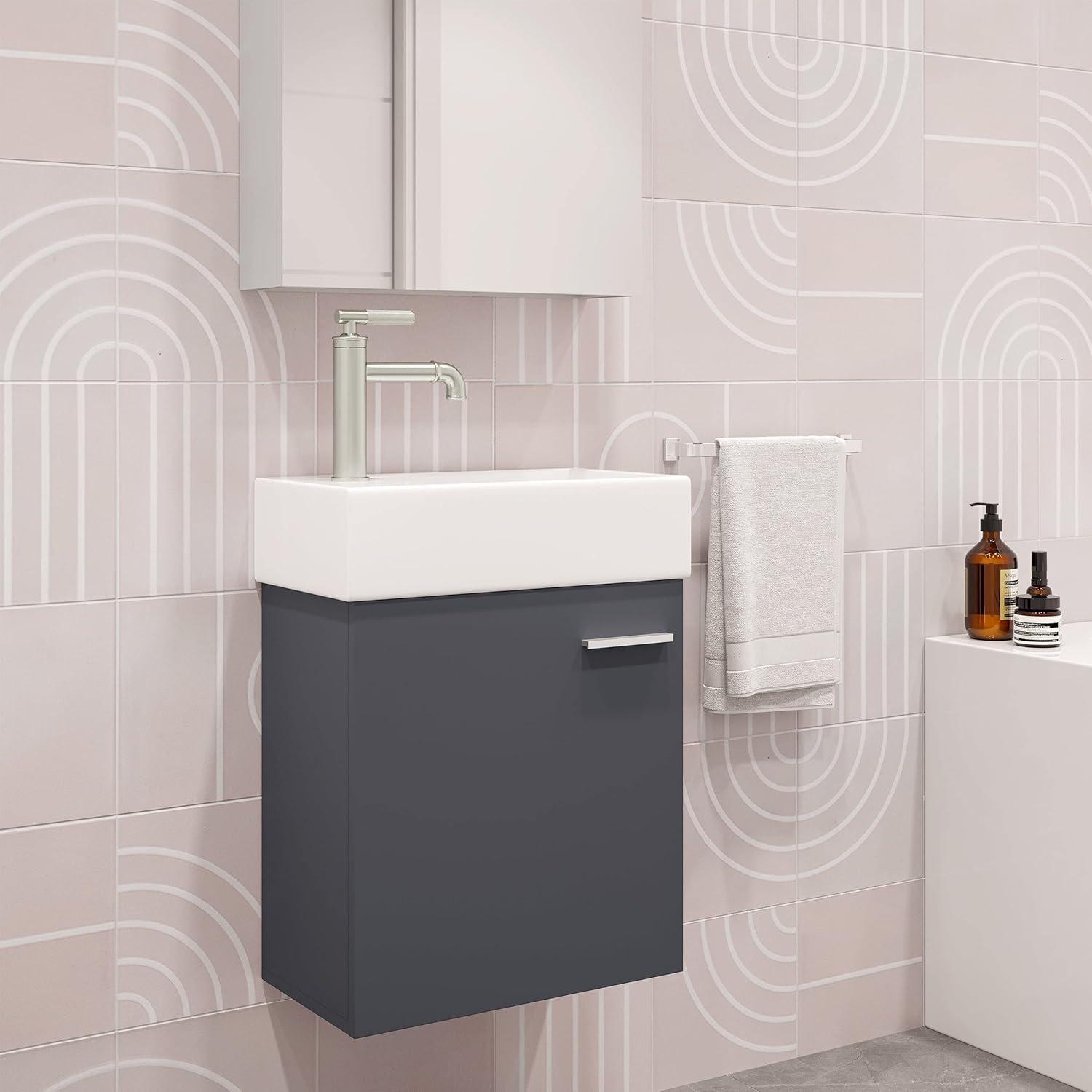 Colmer 18" Wall-Mounted Bathroom Vanity