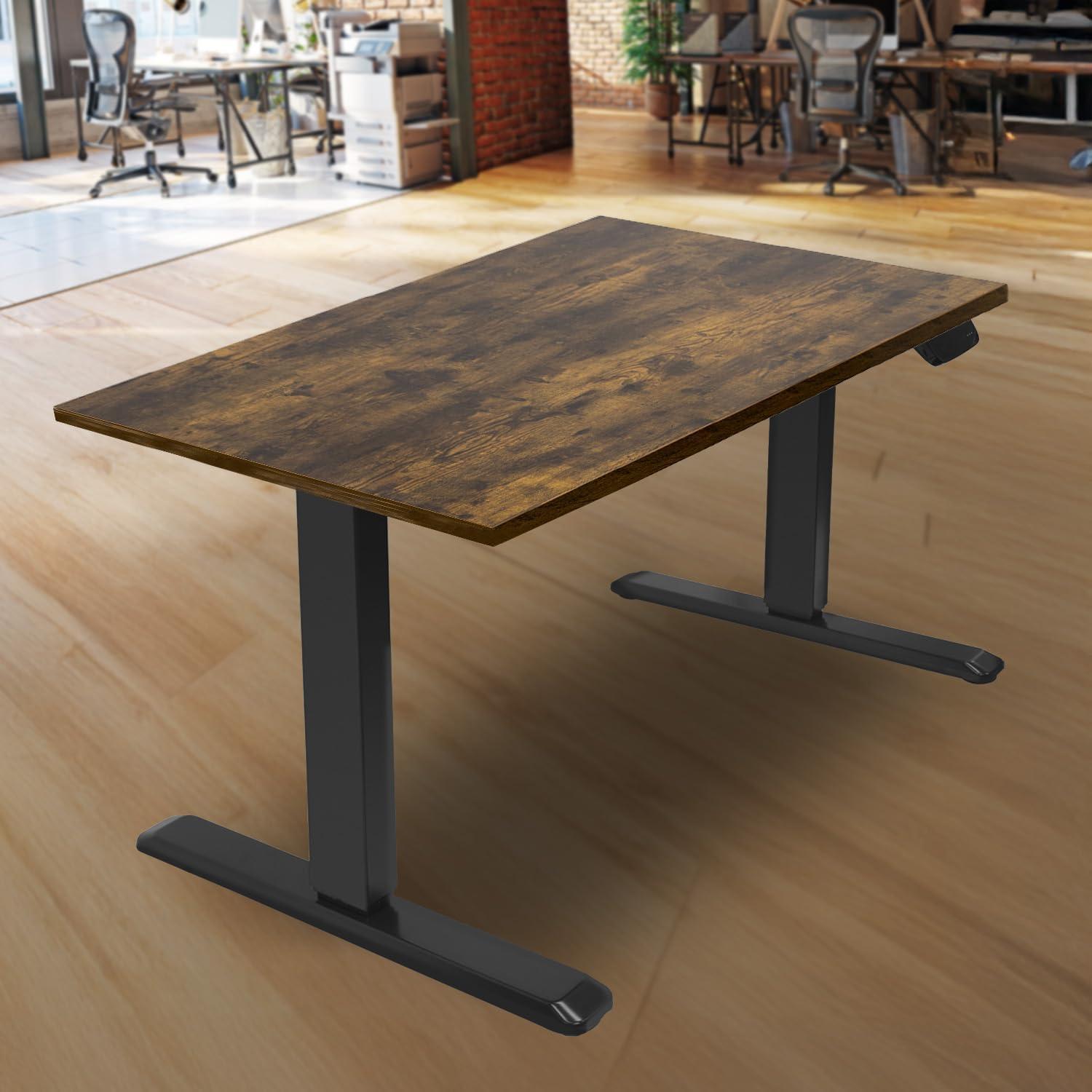 Mount-It! 55" Tabletop for Sit-Stand Desk - Oak