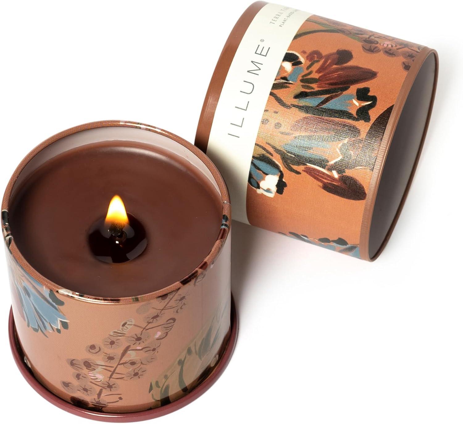 ILLUME Beautifully Done Essentials Terra Tabac Statement Glass Scented Candle