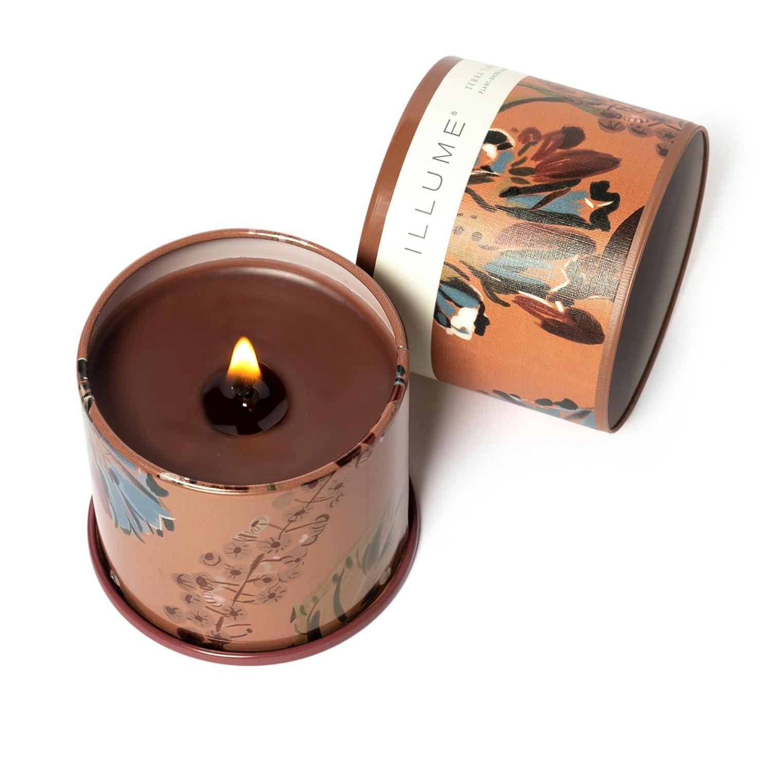 ILLUME Beautifully Done Essentials Terra Tabac Statement Glass Scented Candle