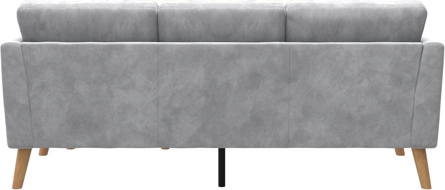 Gloria 75.5'' Wide Velvet Reversible Sofa & Chaise with Ottoman