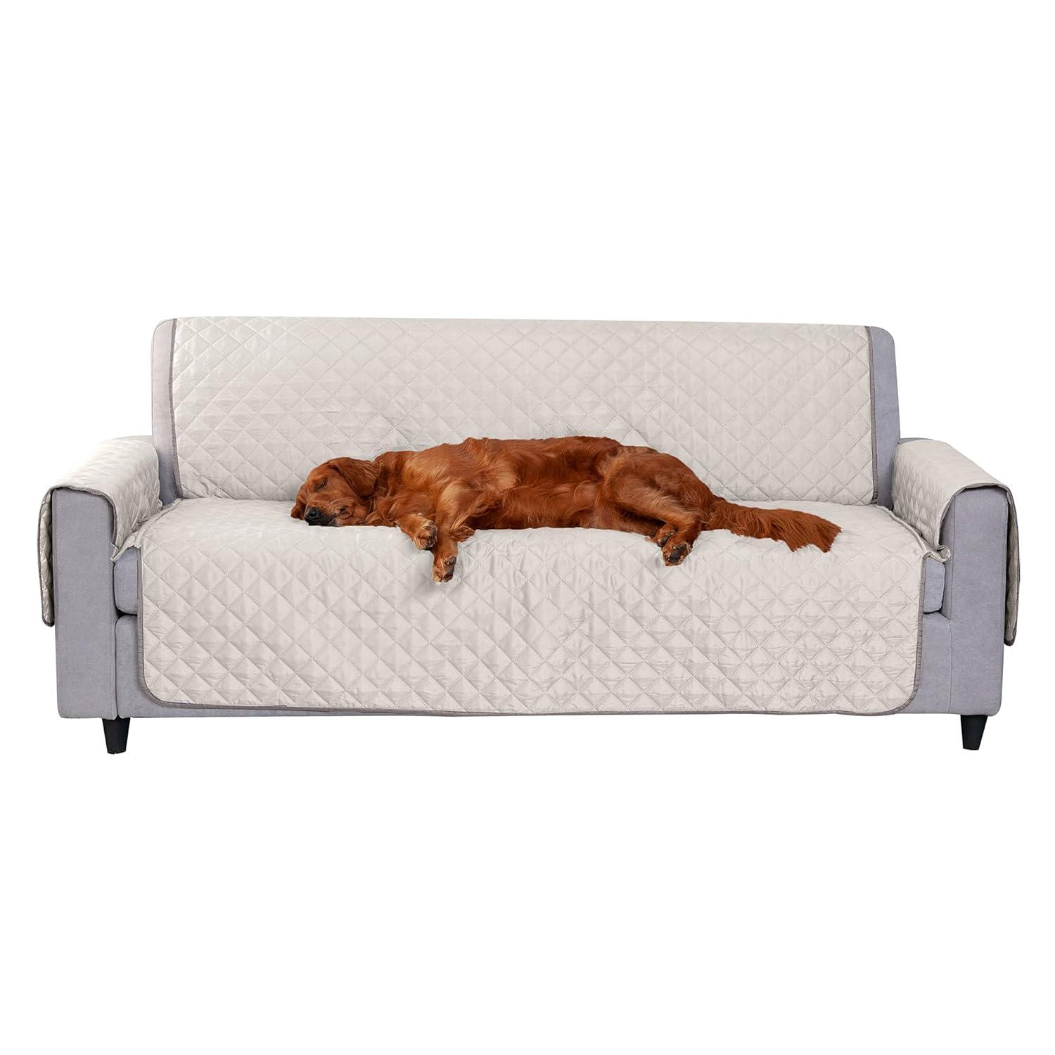 FurHaven Reversible Water-Resistant Small Sofa Loveseat Cover Furniture Protector