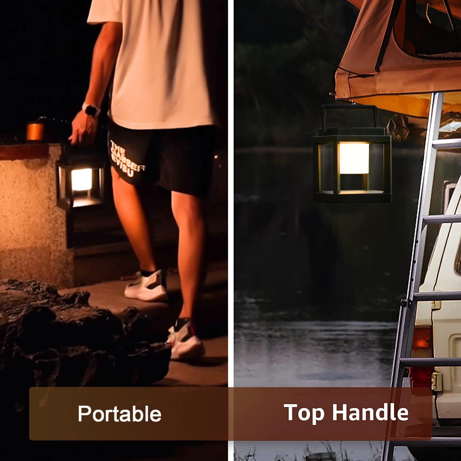 Factory Direct Wholesales NN Outdoor Table Lamp, LED Solar Outdoor Lantern, Portable Rechargeable Solar Lamp Waterproof, Touch Control Outdoor Lamps Cordless Lights Decorative For Patio Family Camp/ Reading/ Camping