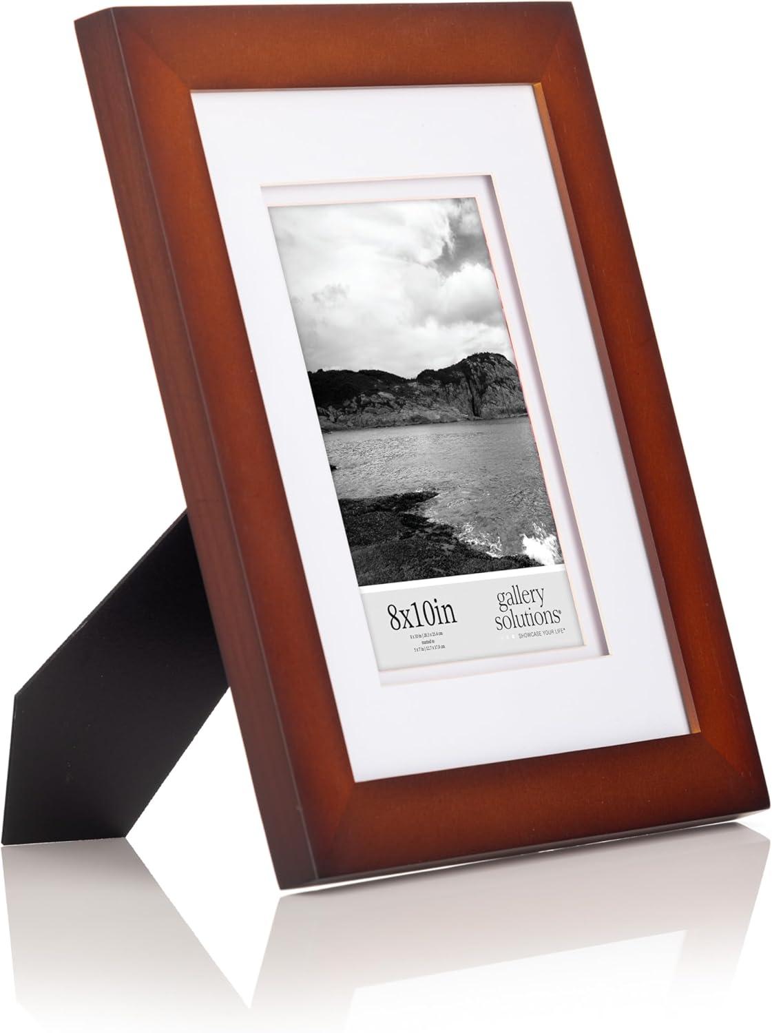 Gallery Solutions Flat Tabletop Wall Frame with Double Mat Image