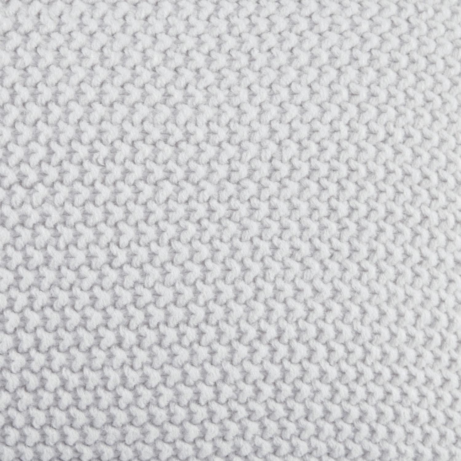 Euro Soft Knit Pillow Cover in Off-White Cotton and Polyester