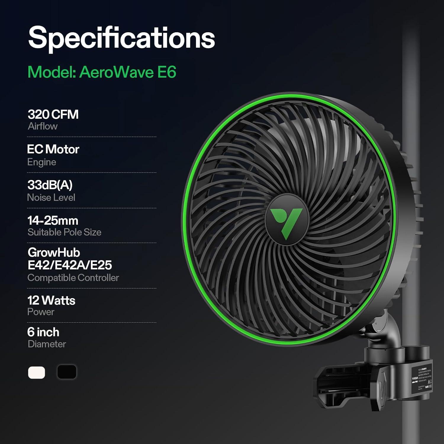 VIVOSUN VIVOSUN 10'' Oscillating Clip Fan Fan