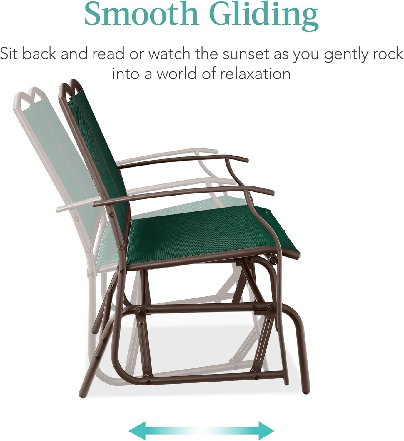 Winston Porter Nethuki Metal Outdoor Glider