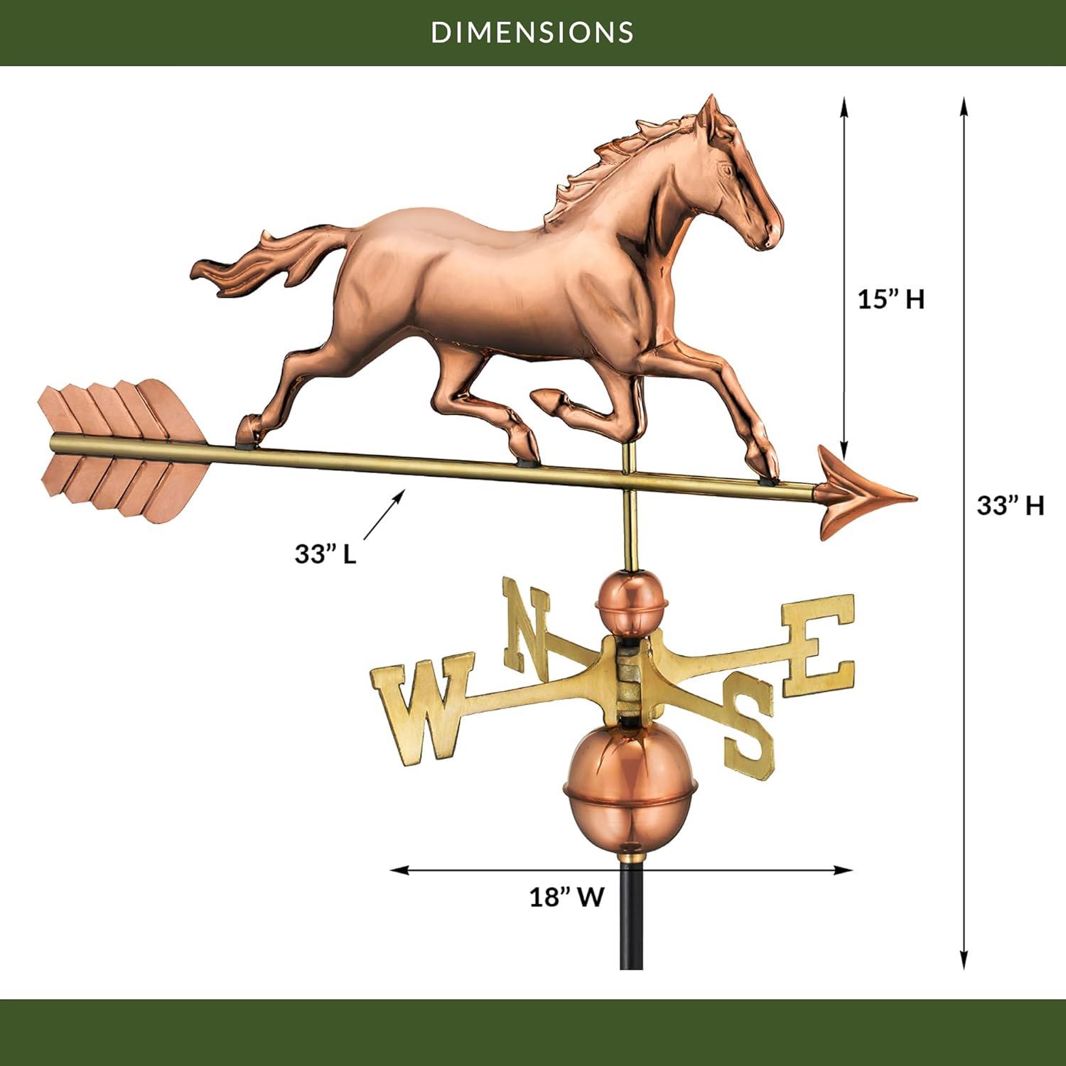 Good Directions 27'' H Metal Animals Weathervane