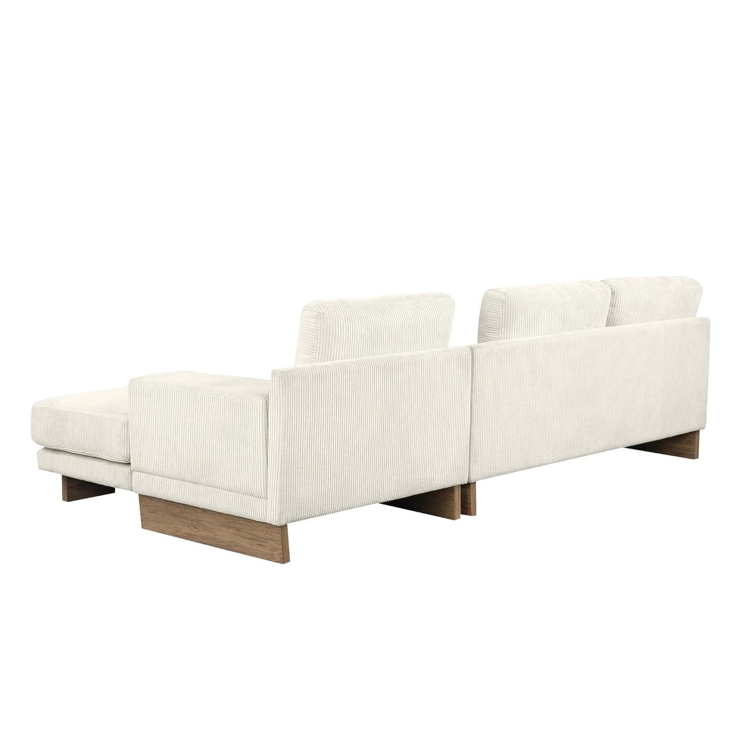 114" L-shaped Sofa Sectional Sofa with Two USB Ports and Two Power Sockets, A Storage Drawer and A Reversible Chaise Lounge for Living Room
