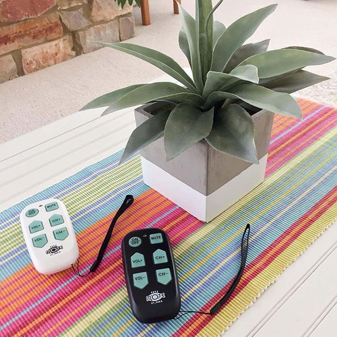 Universal Big Button TV Remote - EasyMote | DT-R08B. Backlit, Easy Use, Smart, Learning Television & Cable Box Controller, Perfect for Assisted Living Elderly Care.
