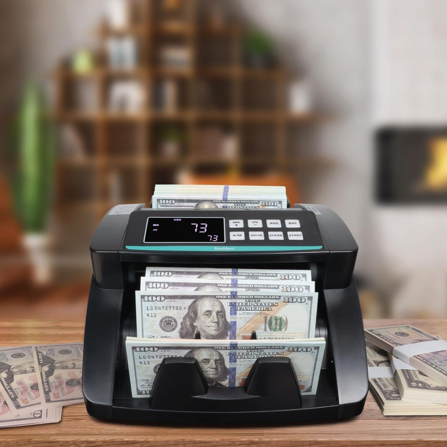 Kolibri Kolibri Bill Counter: 1,500 bills per min, advanced counterfeit detection, set up in minutes