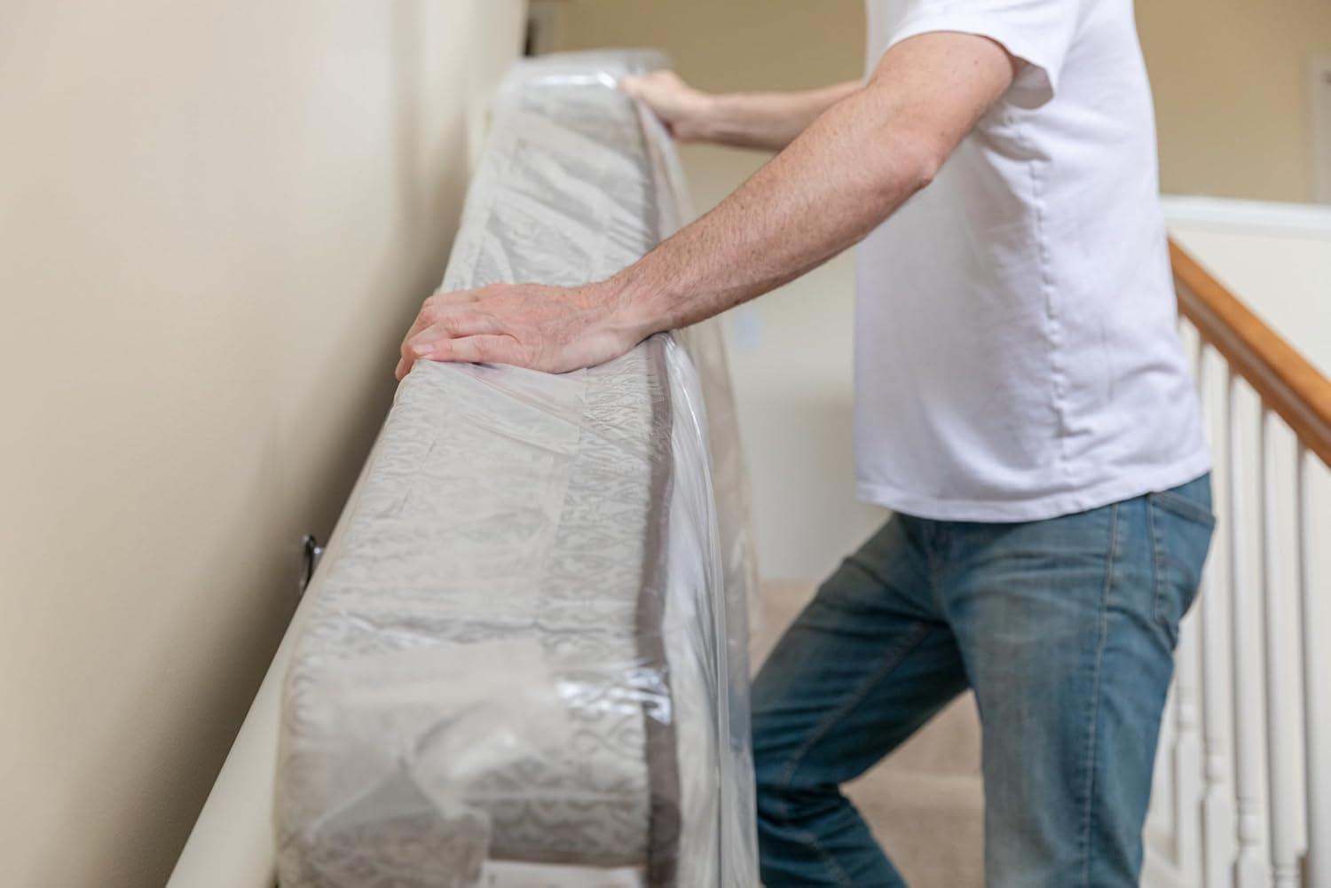 Duck Twin/Full Mattress Cover, 53 in x 84 in x 12 in, Clear