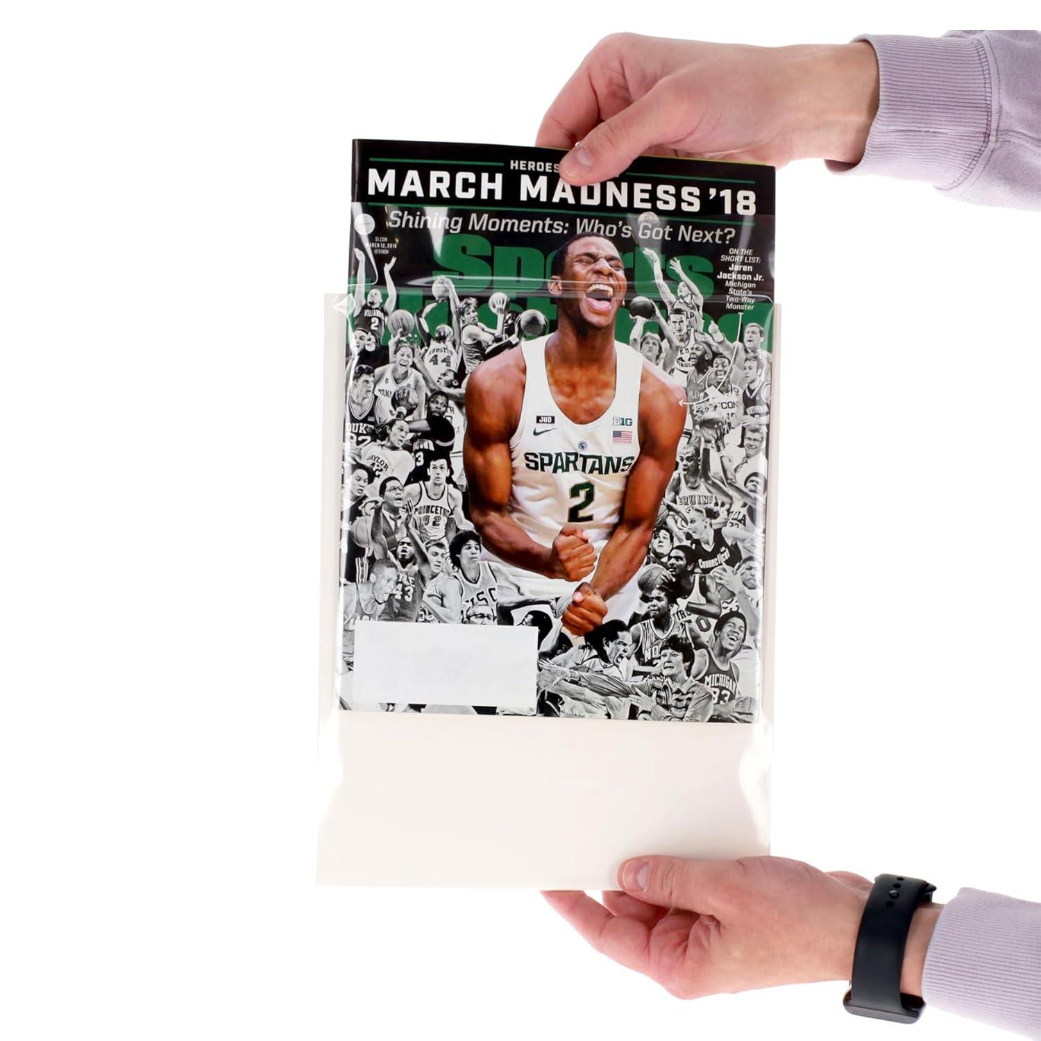 BCW Magazine Premade Resealable Bags and Boards | Standard Size 8 ¾" x 11⅛" | Pre-Loaded Boards in Magazine Sleeve Protectors | Ideal for Packaging and Protecting Magazines (25, Resealable)