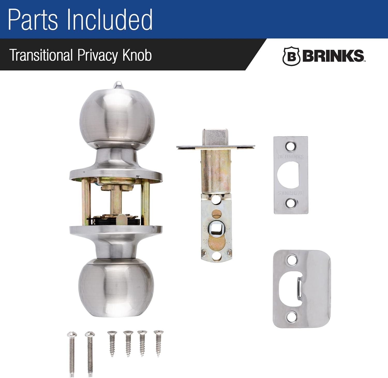 Brinks Raleigh Series Privacy Transitional Ball Knob