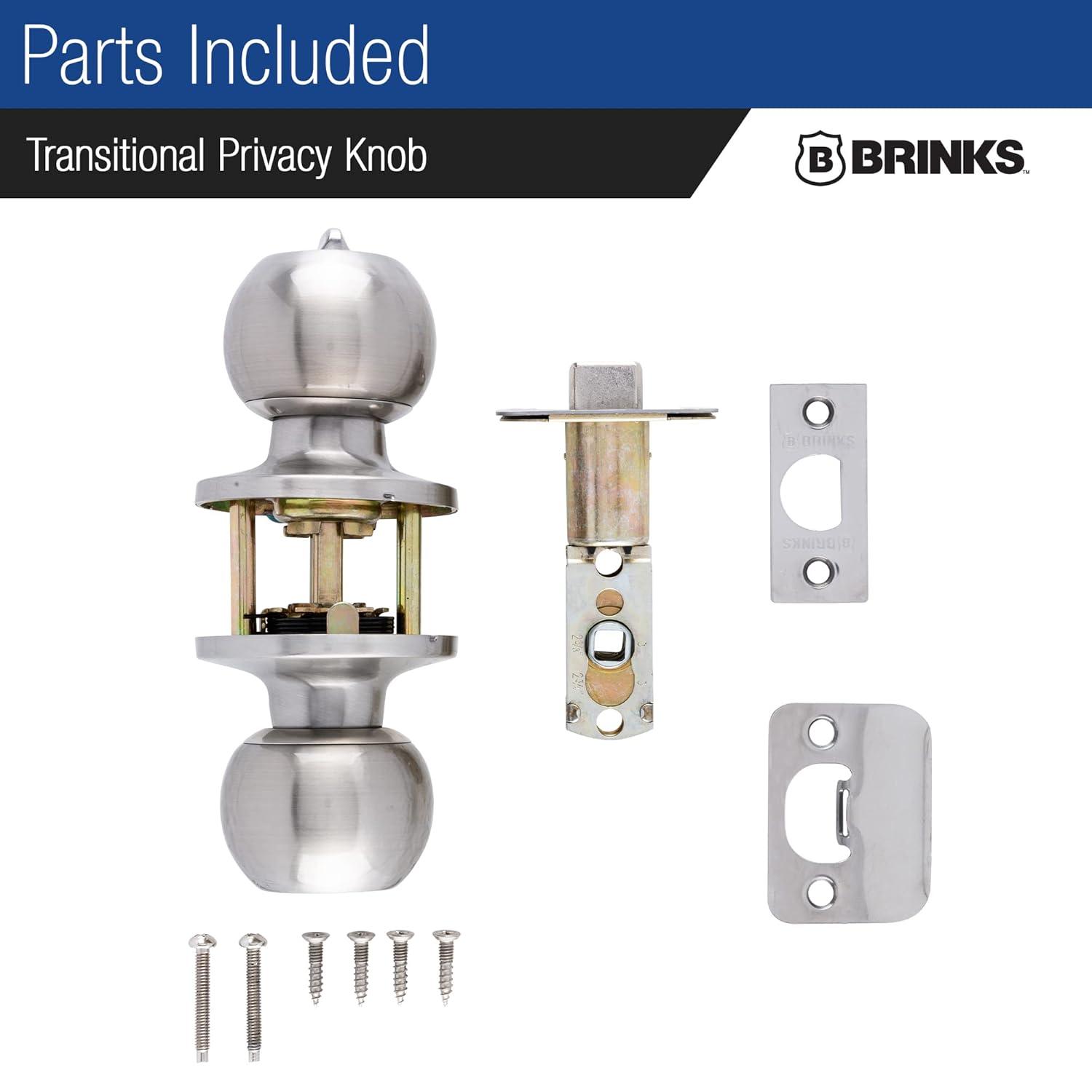 Brinks Raleigh Series Privacy Transitional Ball Knob