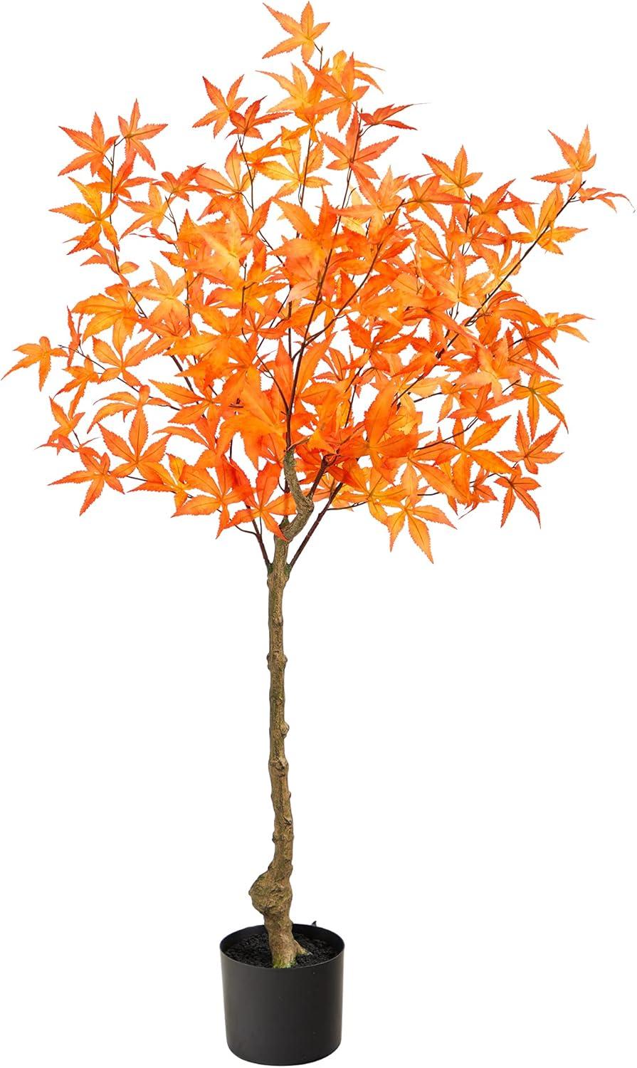 Nearly Natural 4-ft Autumn Maple Artificial Tree