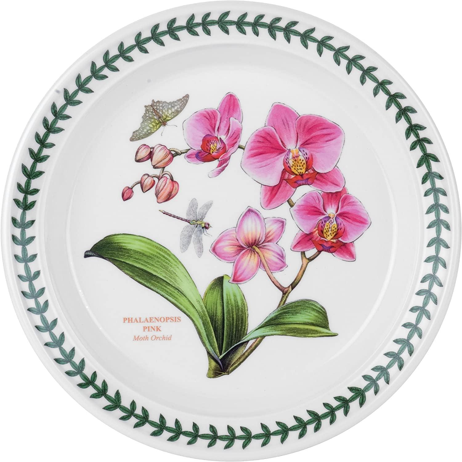 Exotic Floral Ceramic Salad Plates Set of 6