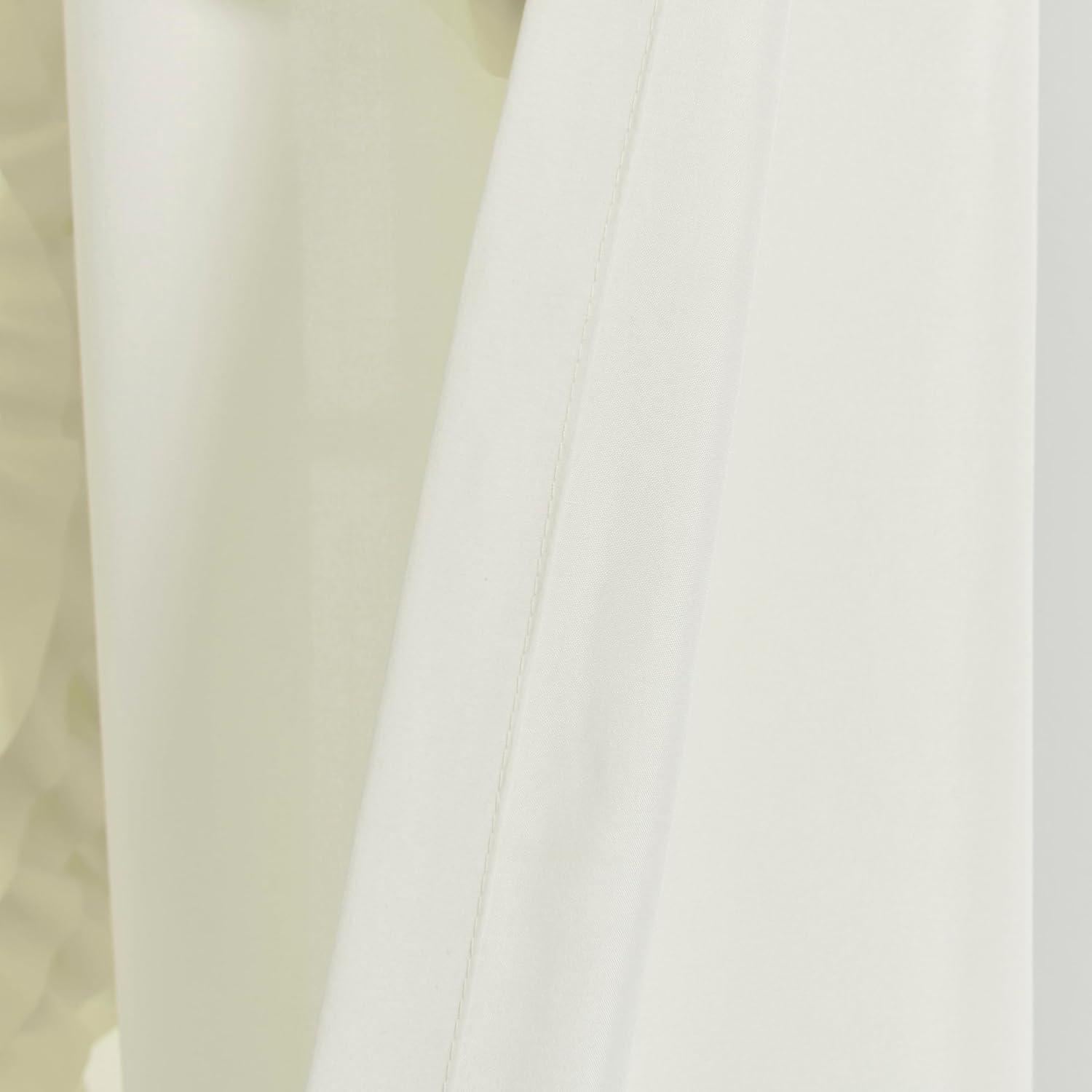 Lush Decor Synthetic Semi Sheer Single Curtain Panel Single Panel