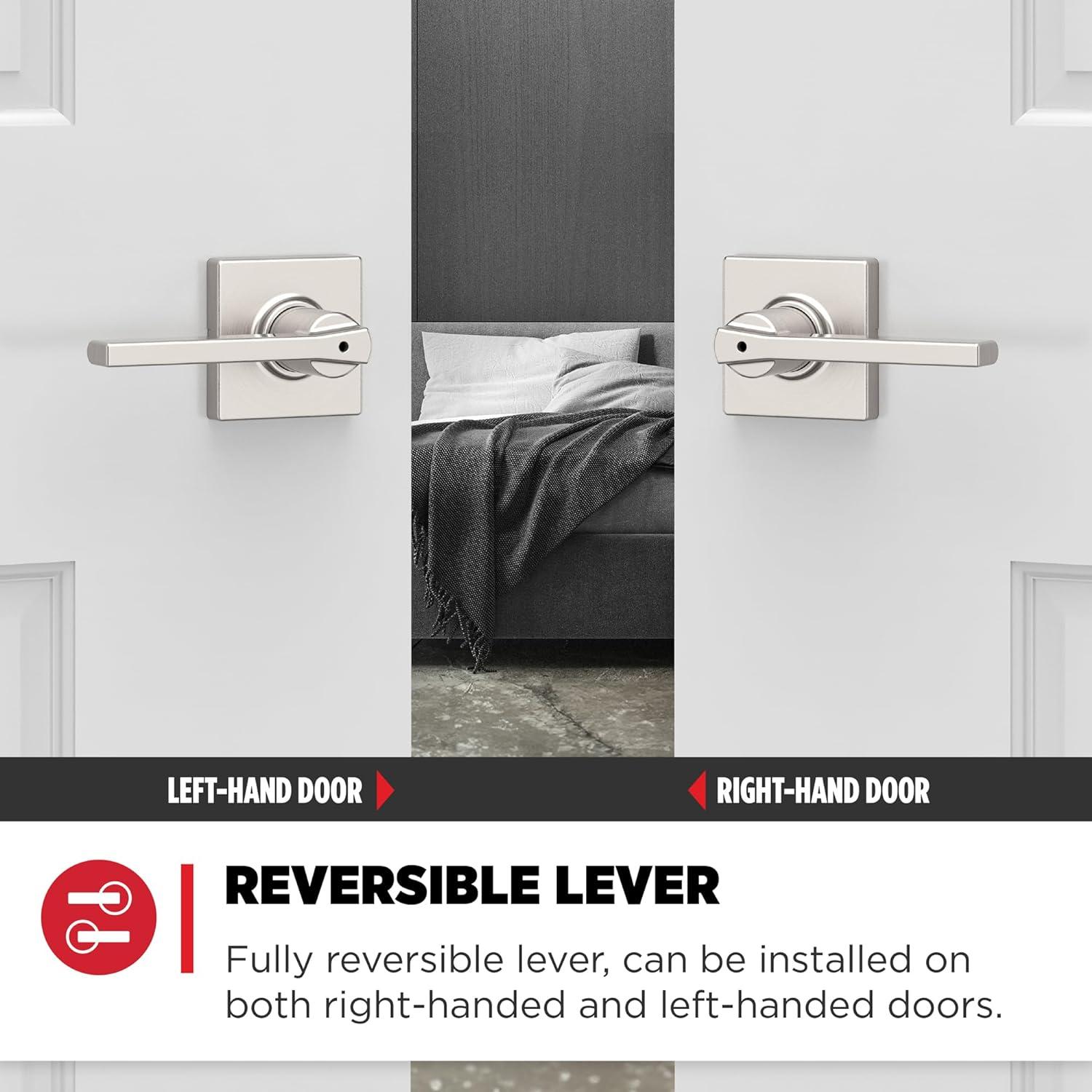 Casey Privacy Lever with Square Rose