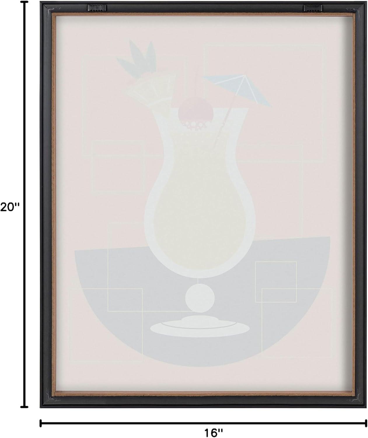 Kate and Laurel Blake " Bright Colorful Bar Drink " Painting Print