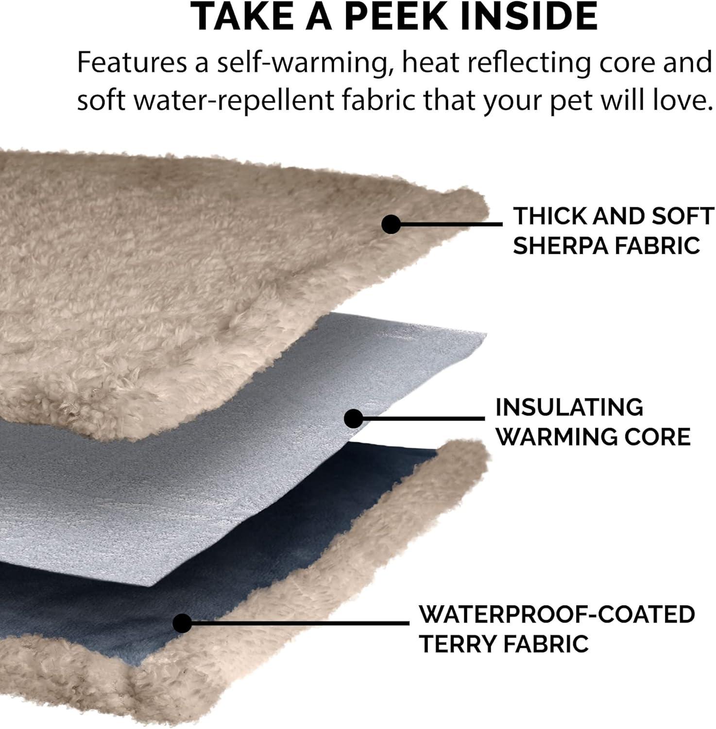 FurHaven Soft-Edge Snuggly & Warm Waterproof Blanket for Cats & Dogs - Small, Cozy Denim