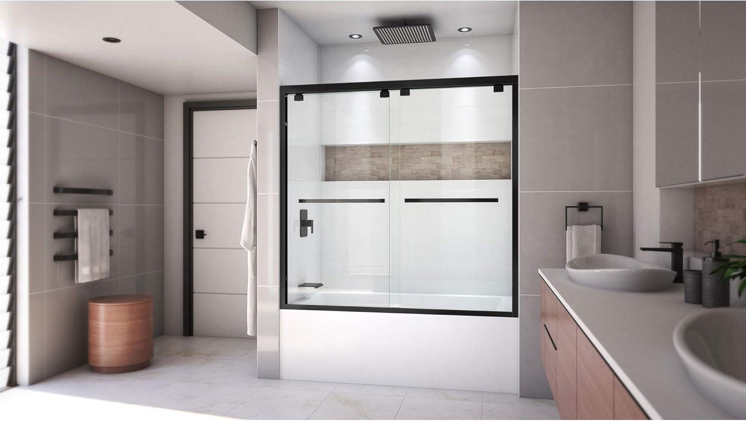 Encore 56" W x 58" H Semi-Frameless Tub Door with ClearMax Technology