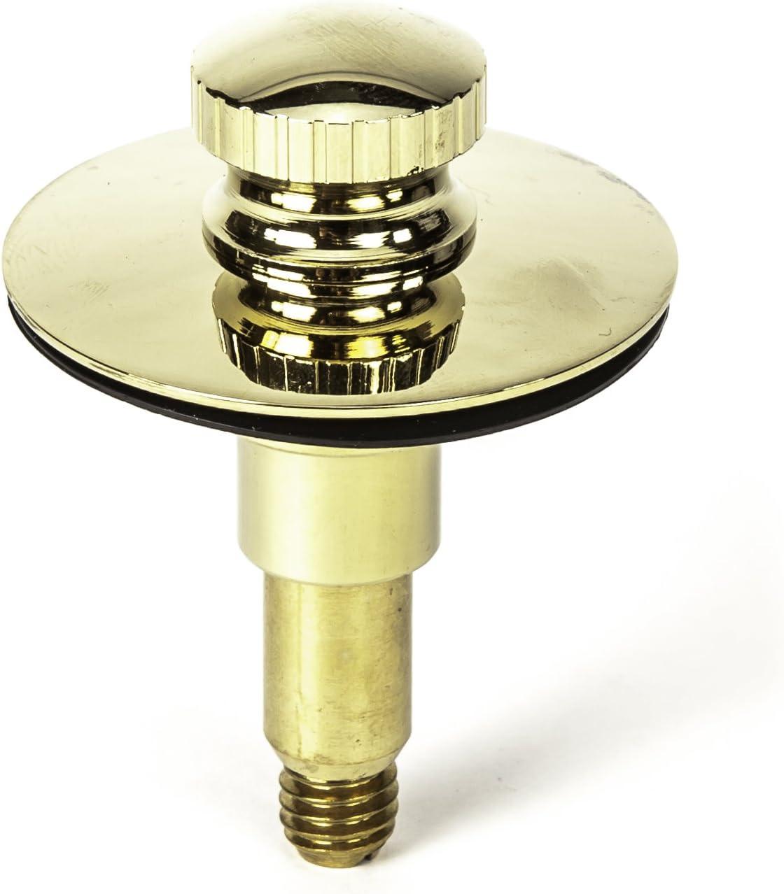PF WaterWorks PF0955-PB Lift N Lock Tub Drain Stopper, Brass