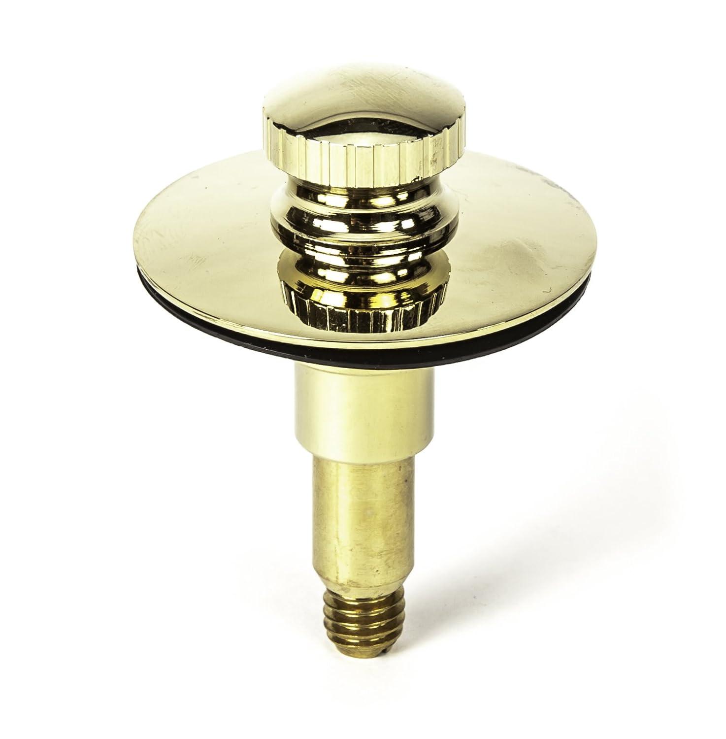 PF WaterWorks PF0955-PB Lift N Lock Tub Drain Stopper, Brass