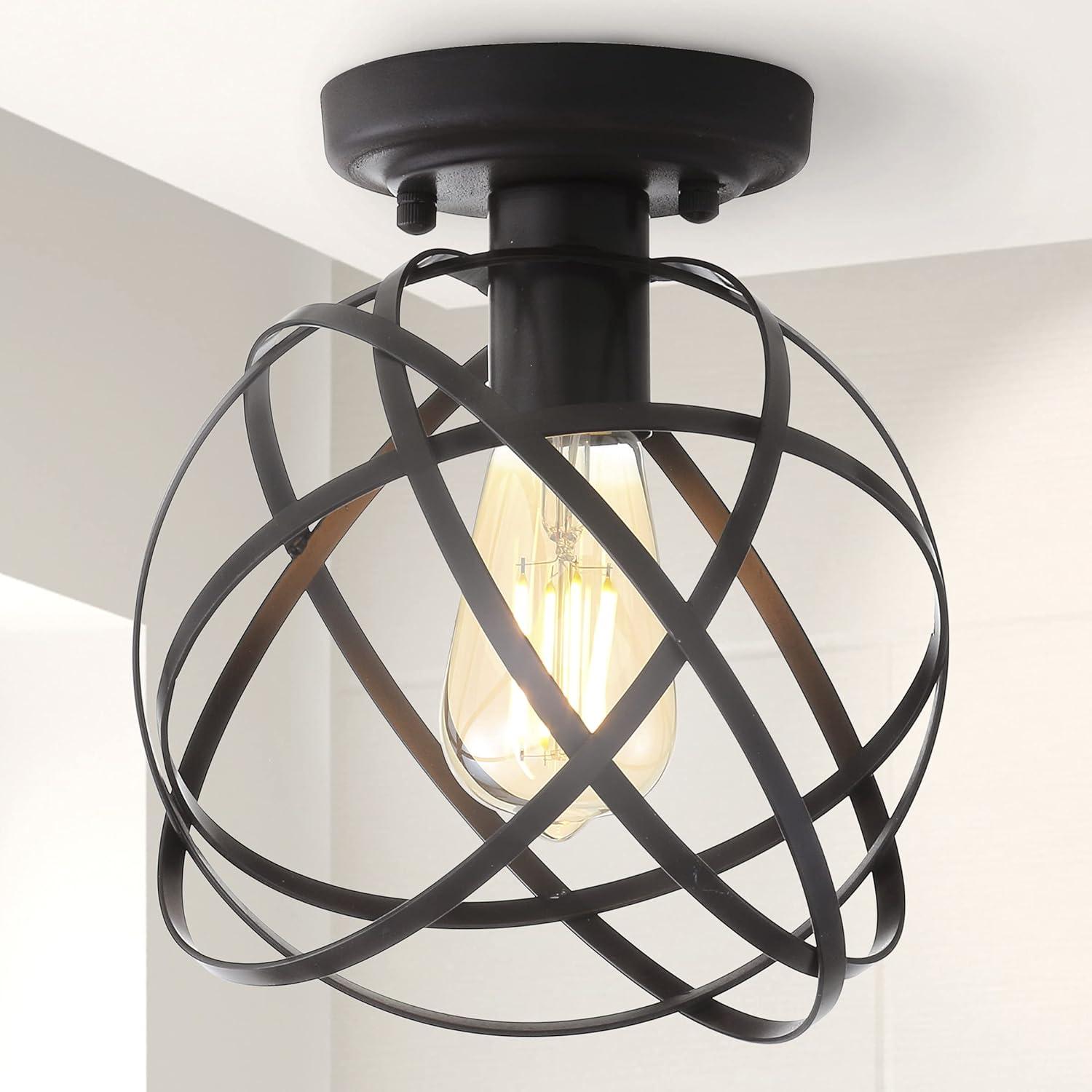 Alba 8.5" Orb Metal LED Flush Mount, Oil Rubbed Bronze