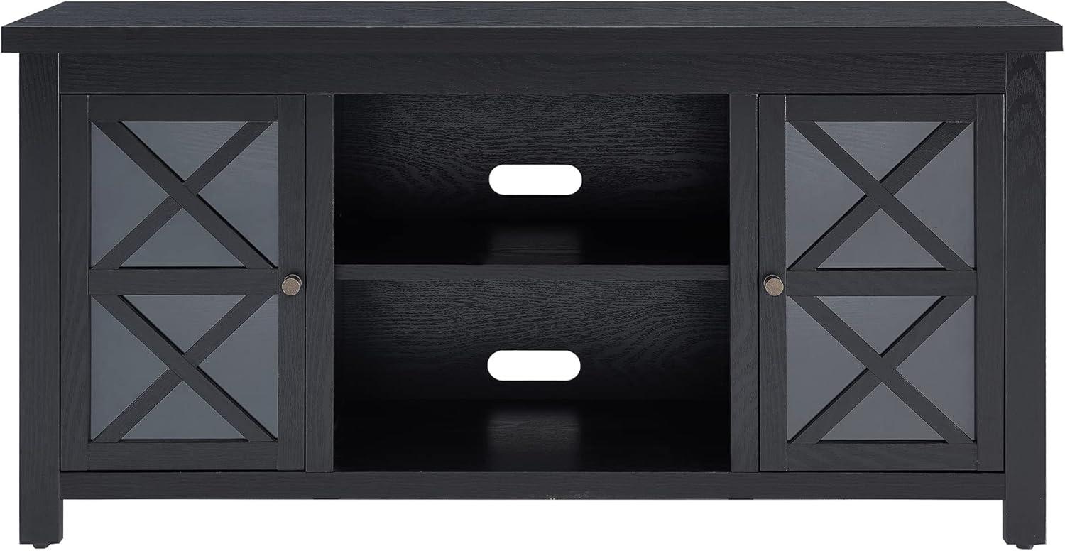 Evelyn&Zoe Colton Rectangular TV Stand for TV's up to 55", Black