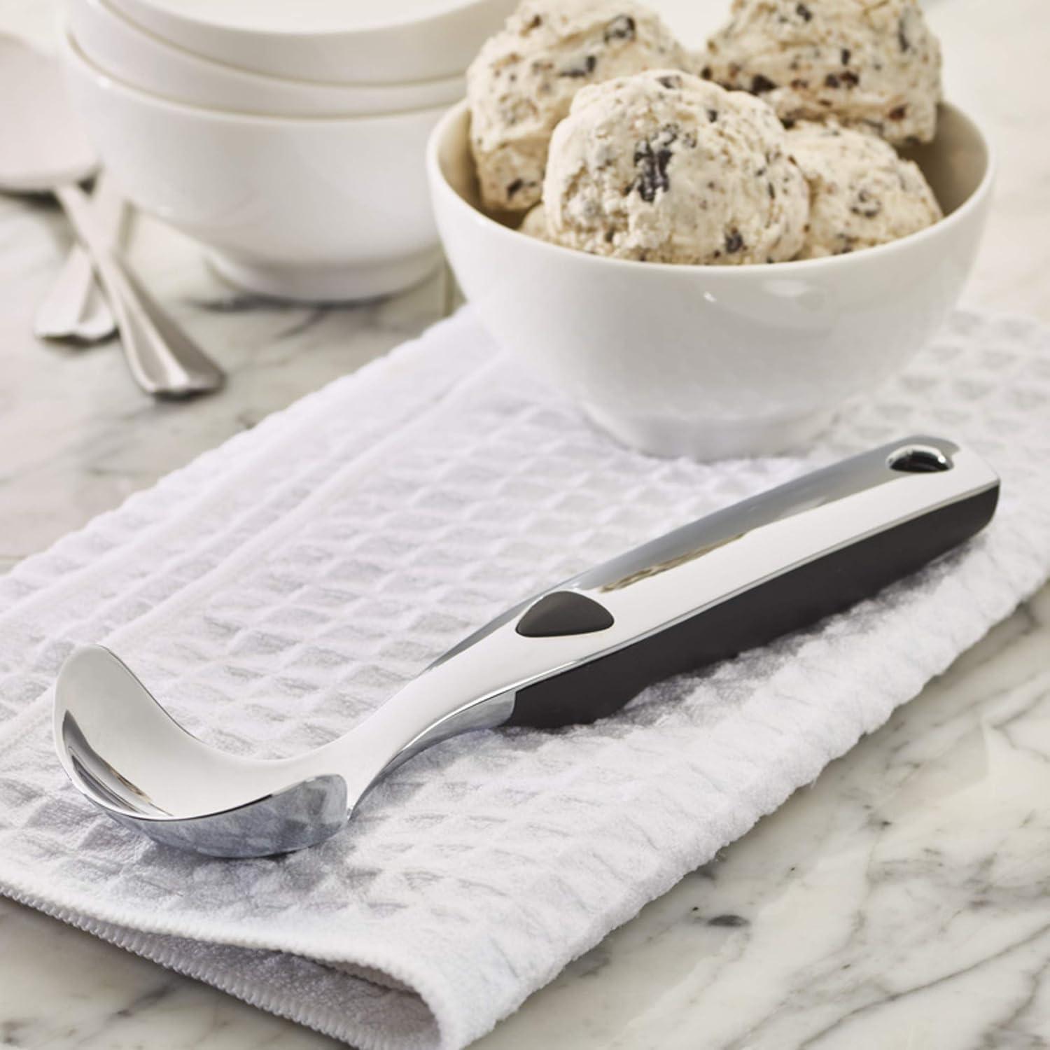 Stainless Steel Ice Cream Scoop with Non-slip Grip