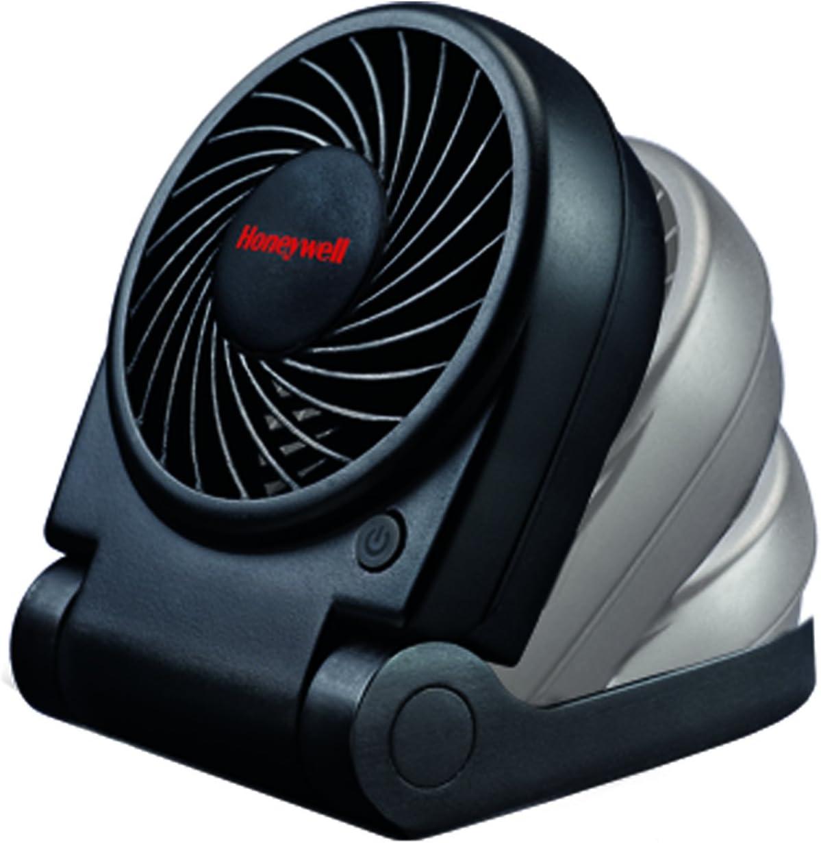 Honeywell Black Turbo on the Go Portable Folding Personal Fan, Black, New, L: 4.74", HTF090B