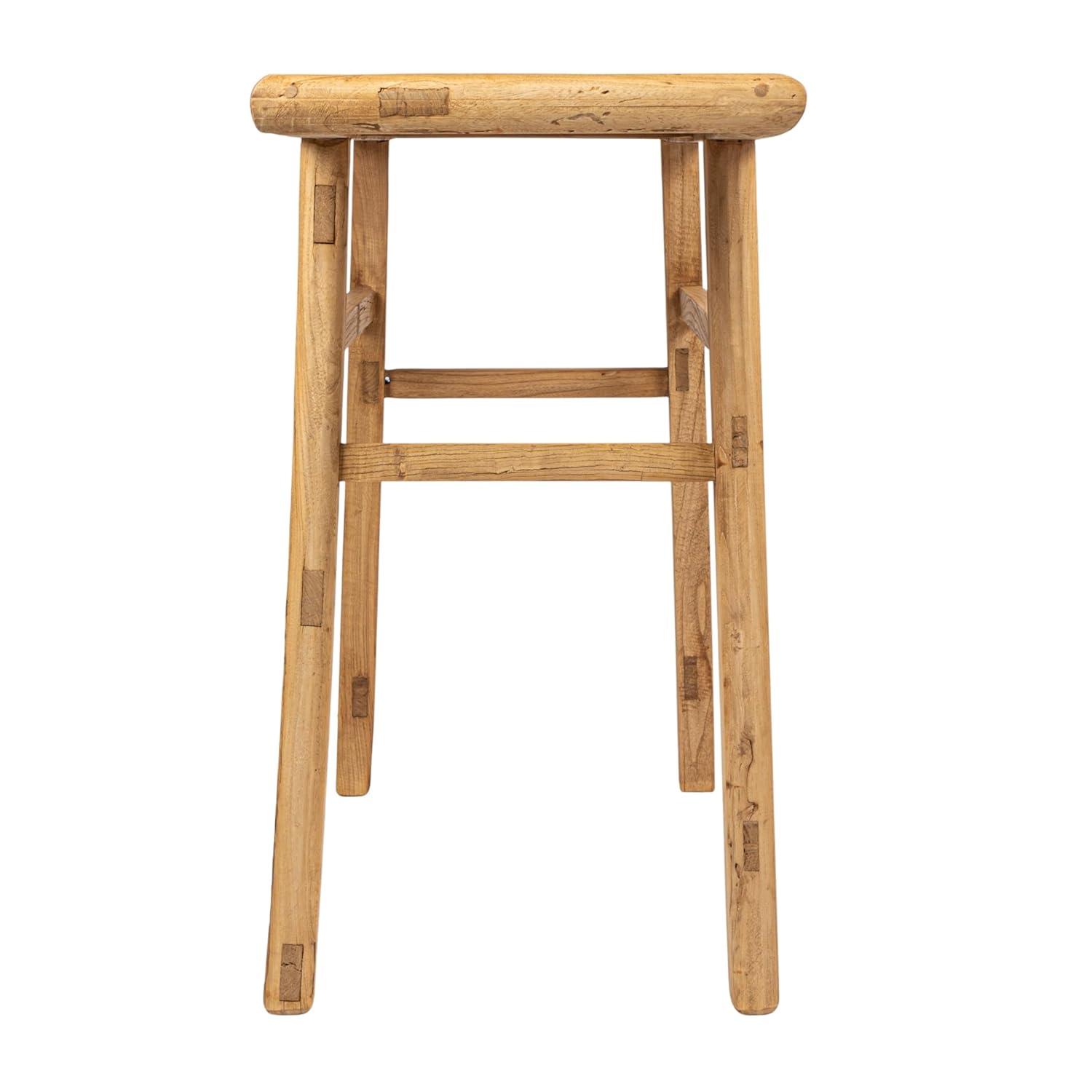 Storied Home Elm Wood Console Table Natural