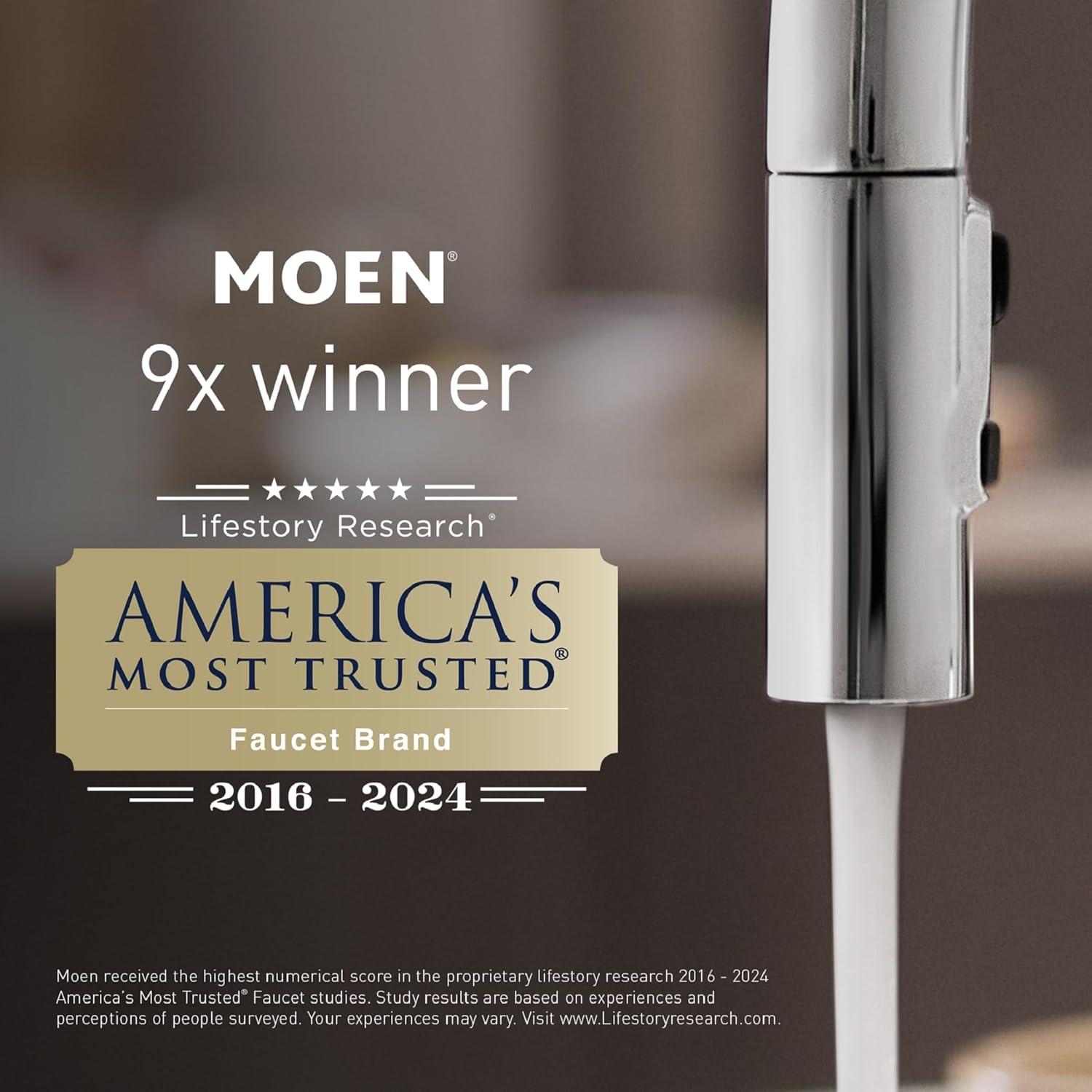 Moen Doux Two-Handle Widespread Bathroom Faucet Trim Kit, Valve Required