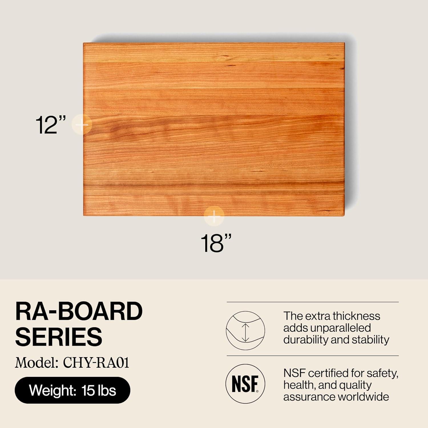 John Boos Wood Edge Grain Reversible Cutting Board
