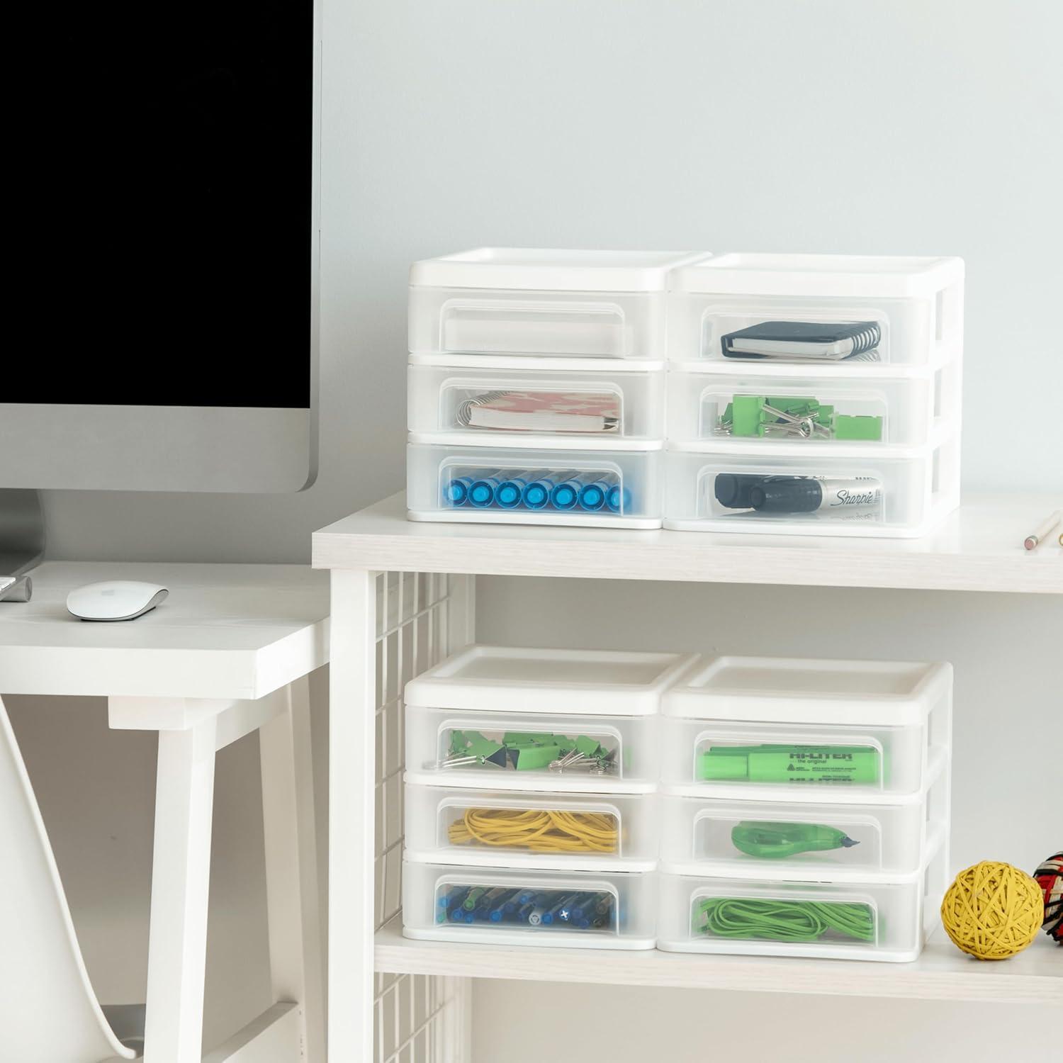 Plastic Desk Organizer Set