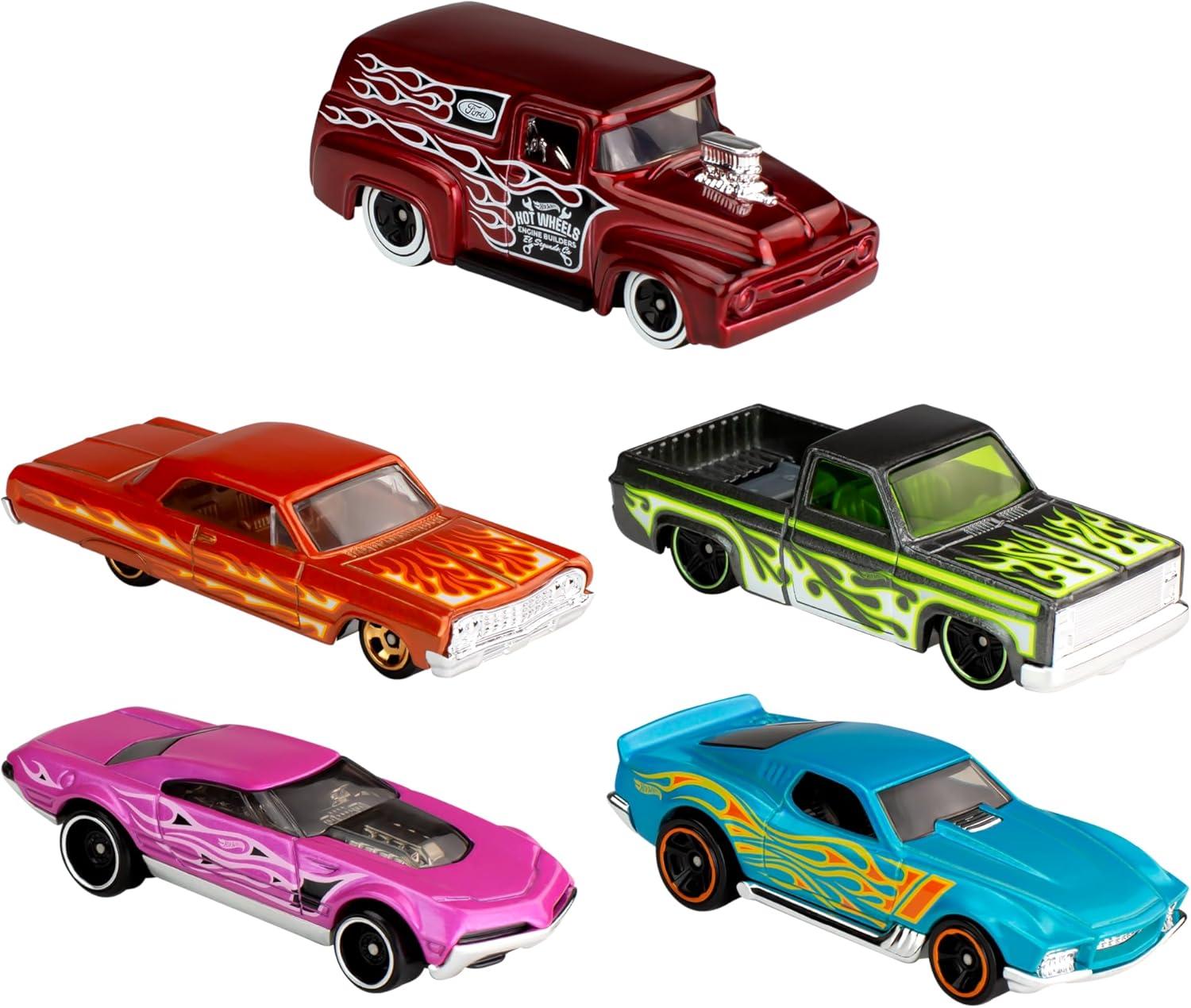 Hot Wheels Diecast  Cars -  5pk (Colors May Vary)