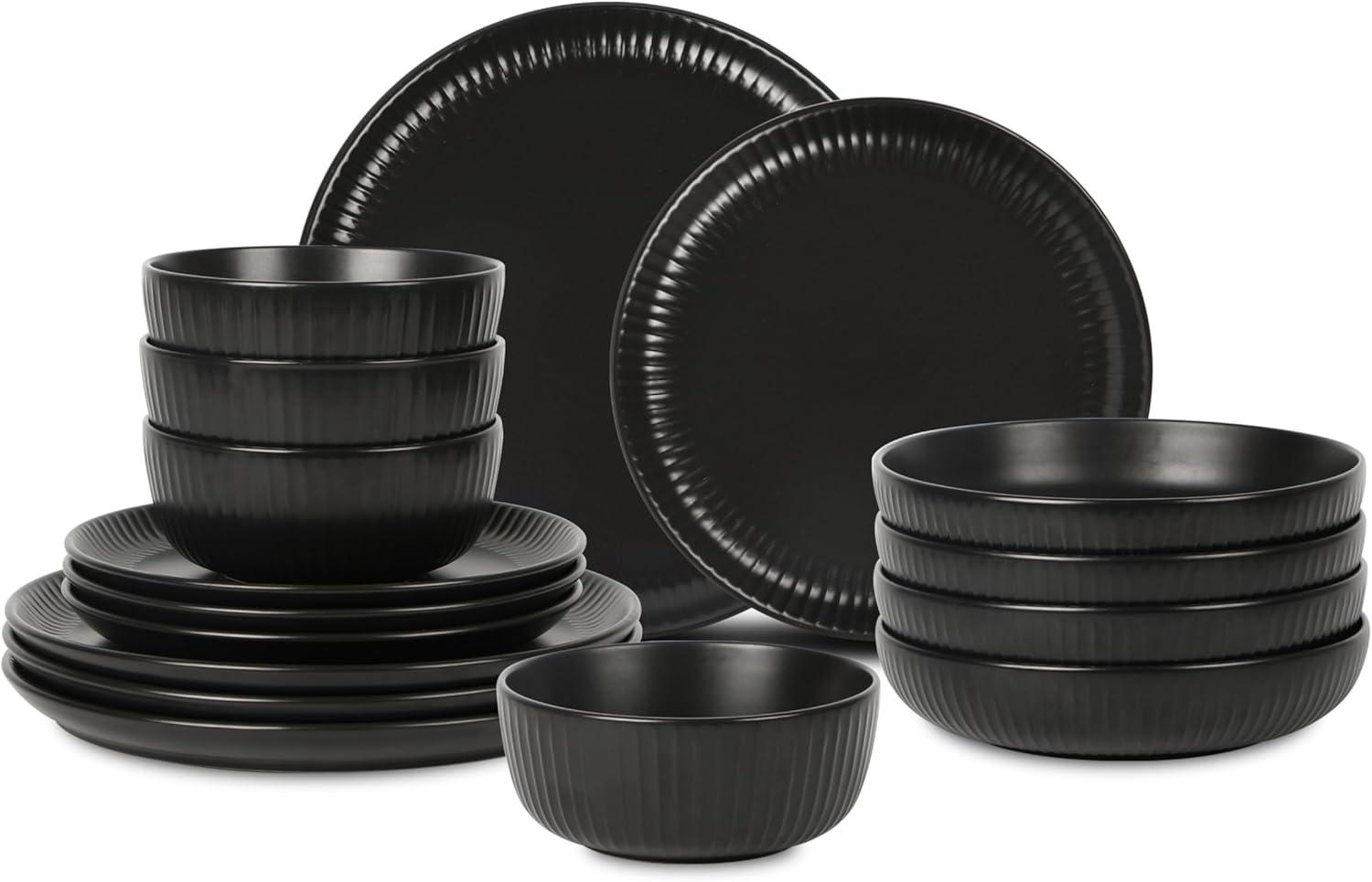 Stone Lain Logan 16-Piece Dinnerware Set Stoneware